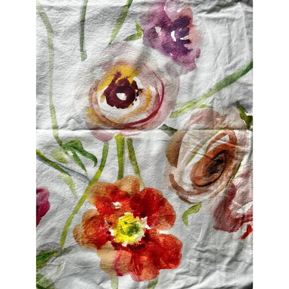 2 Southern Living Pillow Shams With Floral & Geometric Patterns 20x26 - Picture 4 of 10